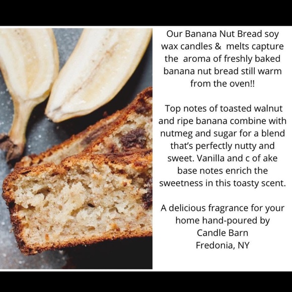 Soy wax candle, hand poured. Banana Nut Bread. - Picture 2 of 4